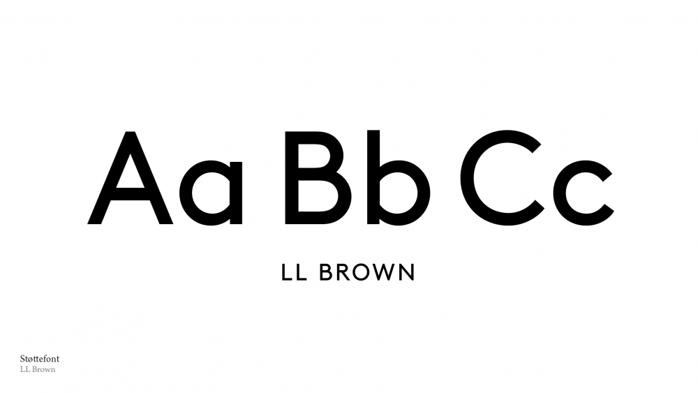 Sekundært skriftsnitt – LL Brown